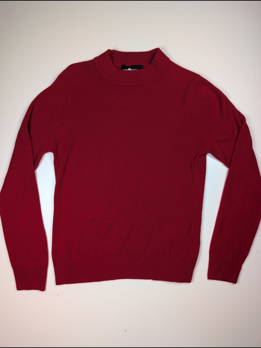 Vintage Sag Harbor Red Knit Sweater Womens Small Retro Preppy Core
